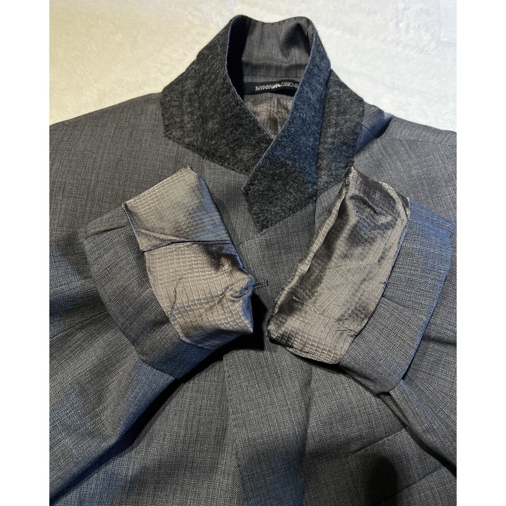 Emporio Armani G-Line Suit 38R 31x30 Gray Two Tone Melange Designer - Picture 11 of 14